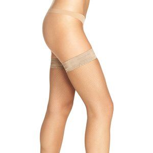 OROBLU Italy Fishnet Stay-Ups Stockings NEW Ambre